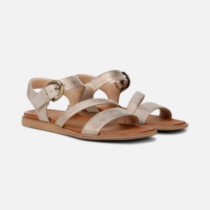 Sandalias Planas Naturalizer Para Mujer SOUL Jayvee Sandal Doradas JL00-2420X8