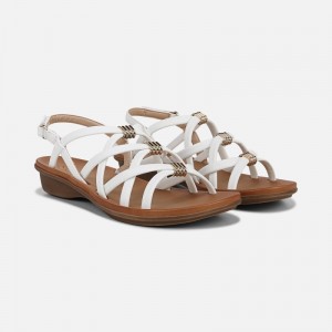 Sandalias Planas Naturalizer Para Mujer SOUL Sierra Strappy Sandal Blancas KS71-0511T8