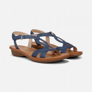 Sandalias Planas Naturalizer Para Mujer SOUL Solo Sandal Azules RO93-3413F9