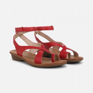 Sandalias Planas Naturalizer Para Mujer Soul Sivan Strappy Sandal Rojas LO93-9673U6