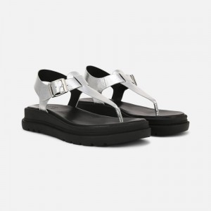 Sandalias Plataforma Naturalizer Para Mujer Alyssa Sandal Plateadas SY75-2085Z9