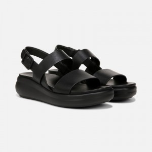 Sandalias Plataforma Naturalizer Para Mujer Coast Wedge Sandal Negras ZJ26-2586X0