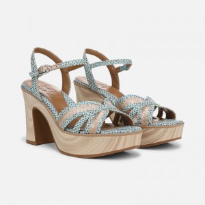 Sandalias Plataforma Naturalizer Para Mujer Katalina Platform Sandal Azules TI01-1851L9