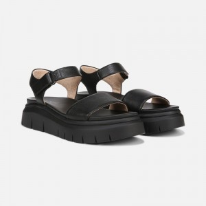 Sandalias Plataforma Naturalizer Para Mujer SOUL Poppi Wedge Sandal Negras YG59-3609I3
