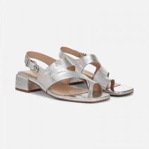 Sandalias Tacón Naturalizer Para Mujer 27 EDIT Audra Dress Sandal Plateadas WC05-4595T9