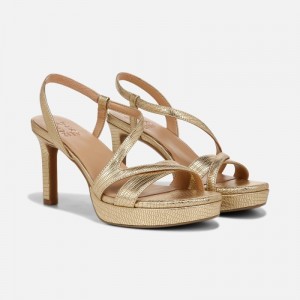 Sandalias Tacón Naturalizer Para Mujer Abby Dress Sandal Doradas Oscuro YJ61-2971F8