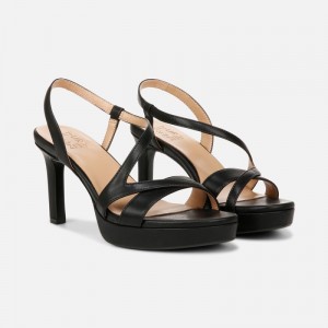 Sandalias Tacón Naturalizer Para Mujer Abby Dress Sandal Negras OA97-1807U4