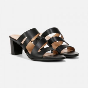 Sandalias Tacón Naturalizer Para Mujer Beaming Slide Sandal Negras GJ54-1174G3