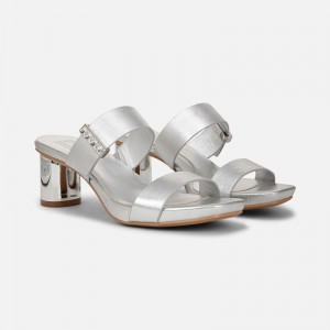 Sandalias Tacón Naturalizer Para Mujer Ida 2 Dress Sandal Plateadas QE16-1046F6