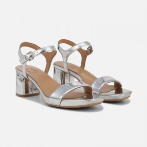 Sandalias Tacón Naturalizer Para Mujer Izzy Dress Sandal Plateadas IH45-3695M1