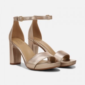 Sandalias Tacón Naturalizer Para Mujer Joy Dress Sandal Marrones Claro GT96-5806J9