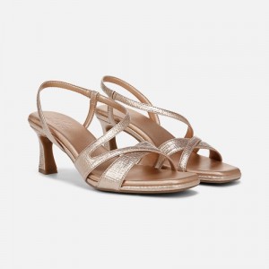 Sandalias Tacón Naturalizer Para Mujer Kieran Strappy Dress Sandal Rosas Doradas NF19-3699L6