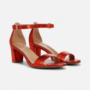 Sandalias Tacón Naturalizer Para Mujer Limited Edition Vera Dress Sandal Naranjas Serpent AS23-9463K3