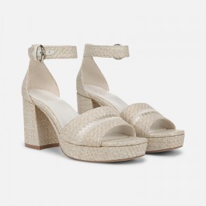 Sandalias Tacón Naturalizer Para Mujer Pearlyn Dress Sandal Beige UD58-7278M1