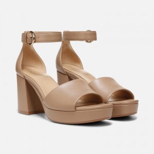 Sandalias Tacón Naturalizer Para Mujer Pearlyn Dress Sandal Gris Marrones KT65-4535A3