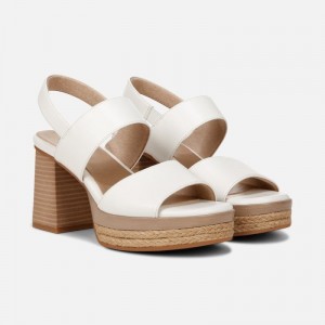 Sandalias Tacón Naturalizer Para Mujer SOUL Holly Sandal Blancas XV02-7552T3