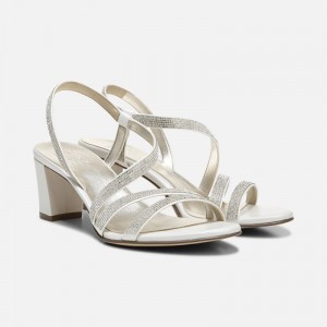 Sandalias Tacón Naturalizer Para Mujer Vanessa Dress Sandal Blancas SW65-1475W5