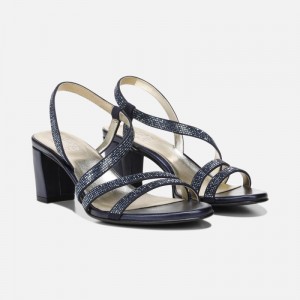 Sandalias Tacón Naturalizer Para Mujer Vanessa Dress Sandal Azul Marino IO64-0144C9