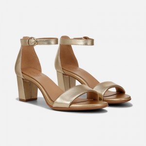 Sandalias Tacón Naturalizer Para Mujer Vera Dress Sandal Doradas Oscuro FW44-1064B6