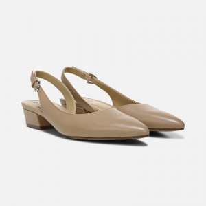 Zapatos Destalonados Naturalizer Para Mujer Banks Punta Puntiaguda Flat Marrones HX27-5177R2