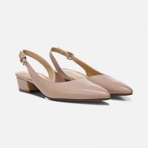 Zapatos Destalonados Naturalizer Para Mujer Banks Punta Puntiaguda Flat Beige VX39-7119J0