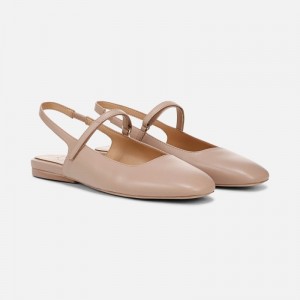 Zapatos Destalonados Naturalizer Para Mujer Connie Mary Jane Slingback Flat Marrones GM41-9101E9