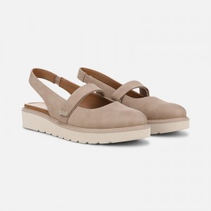 Zapatos Destalonados Naturalizer Para Mujer Edison Slingback Mary Jane Gris Marrones PJ96-3356X5