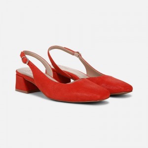 Zapatos Destalonados Naturalizer Para Mujer Jayla Slingback Pump Rojas AR61-1961Z7