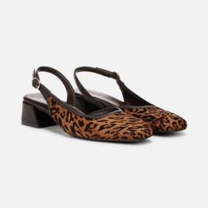 Zapatos Destalonados Naturalizer Para Mujer Jayla Slingback Pump Marrones EJ39-5189W6
