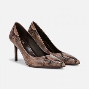Tacones Naturalizer Para Mujer Anna Pump Gris Marrones Serpent SU45-3785A9