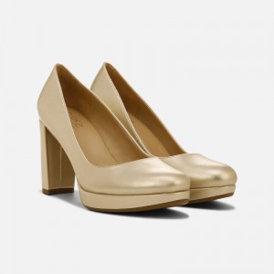 Tacones Naturalizer Para Mujer Berlin Pump Doradas FM19-8459S1