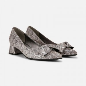 Tacones Naturalizer Para Mujer Mavis Bow Pump Plateadas MH80-0980U4