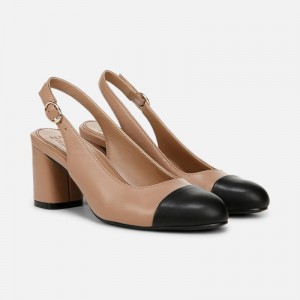 Tacones Naturalizer Para Mujer Sophie Slingback Pump Gris Marrones UO08-8938Y5