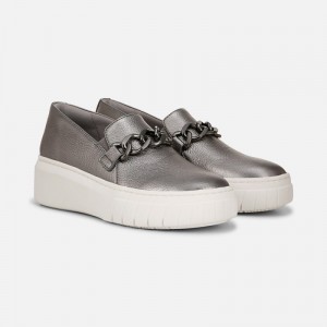 Zapatillas sin Cordones Naturalizer Para Mujer Daphne Slip on Sneaker Plateadas LL07-1337Z5