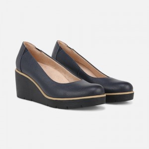 Zapatos Cuña Naturalizer Para Mujer SOUL About Time Wedge Pump Azul Marino DZ94-6494N6