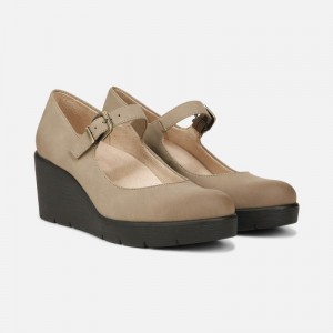 Zapatos Cuña Naturalizer Para Mujer SOUL Adore Mary Jane Wedge Gris BS95-3405V2