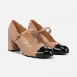 Zapatos Tacon Bloque Naturalizer Para Mujer Lovable Mary Jane Gris Marrones Negras MY04-3904S4