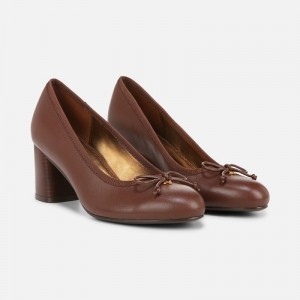 Zapatos Tacon Bloque Naturalizer Para Mujer Sienna Block Heel Pump Marrones FB64-7194O5