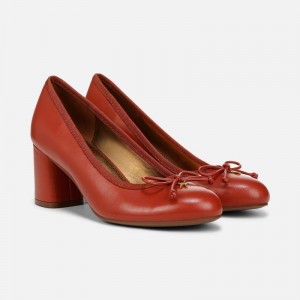 Zapatos Tacon Bloque Naturalizer Para Mujer Sienna Block Heel Pump Rojas DO68-5018C3